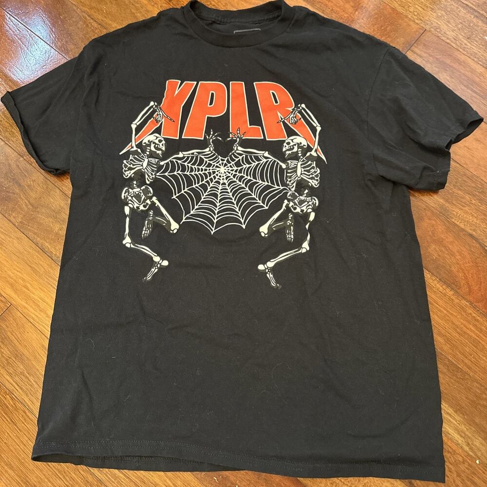 XPLR Sam and Colby Dancing Skeletons Medium Tee Shirt